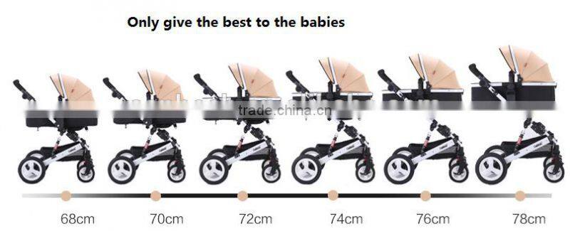 Baby Standard Stroller, Free Replaceable Canopy, Easy Folding Travel System