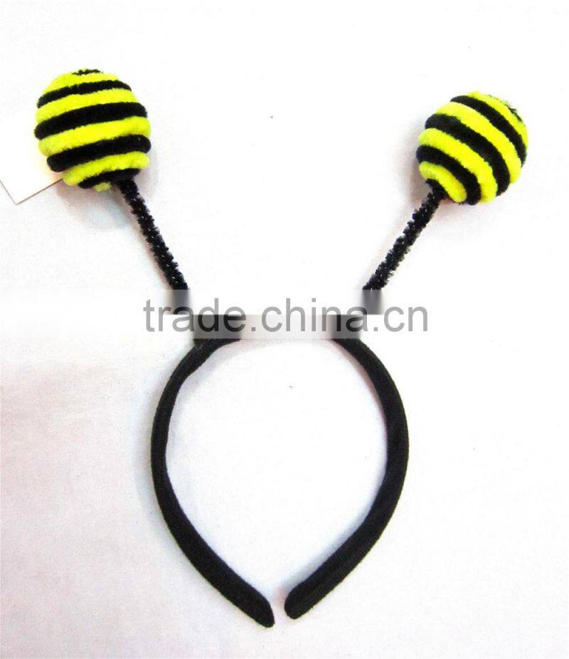 Black red beetle ladybug headband ladybird head poppers fancy dress costume accessory
