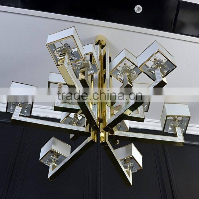 Newest chandelier lamps/K9 Crystal pendant lights/leather chandelier lights