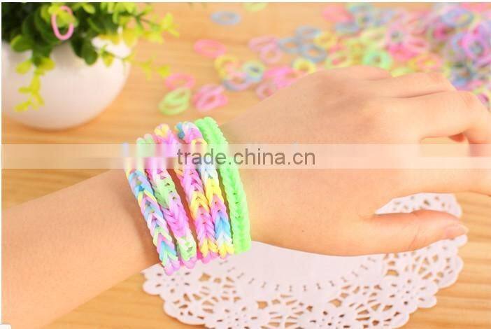 fashion promotional braid silicone luminator bracelet
