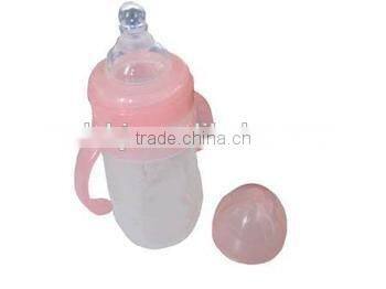 Eco-friendly High quality silicone nipple bottle with the BPA free test