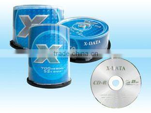 blank cdr 700MB 52X A grade with bulk or cake packing