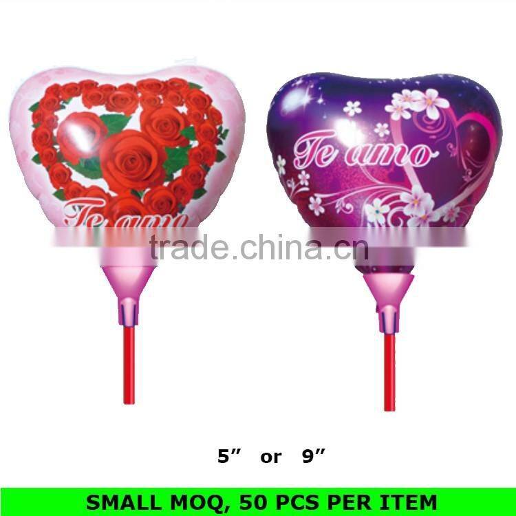 Wholesale Mini Round Shape Chirismas Santa Claus Mylar Inflatable Clap Stick Balloon