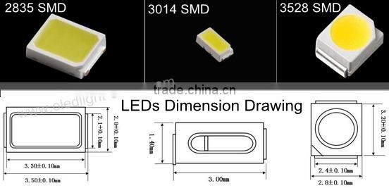 China supplier 5400lumens 5M LED 2835 super bright led light strip 2835 made in shenzhen