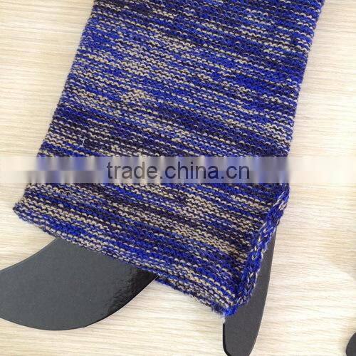 Blue Leg Warmers, Knitted Boot Cuffs, Short Boot Socks, Thick Warm Womens Leg Warmers