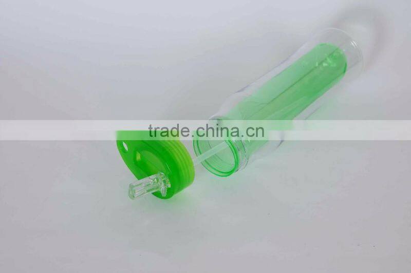 Eco-Friendly Feature plastic Material water bottle, sport water bottle with ice infuser, child water bottle with straw