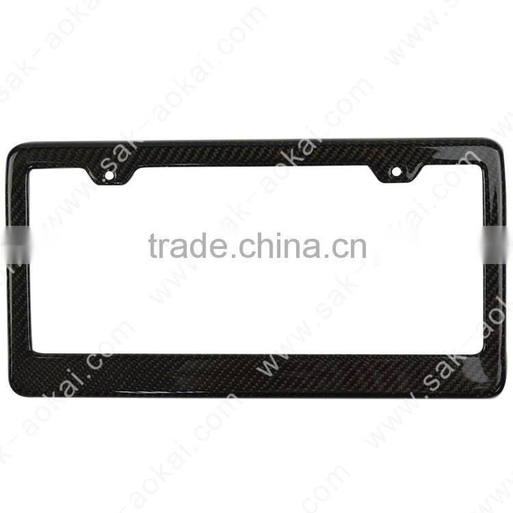 American type thin license plate frame