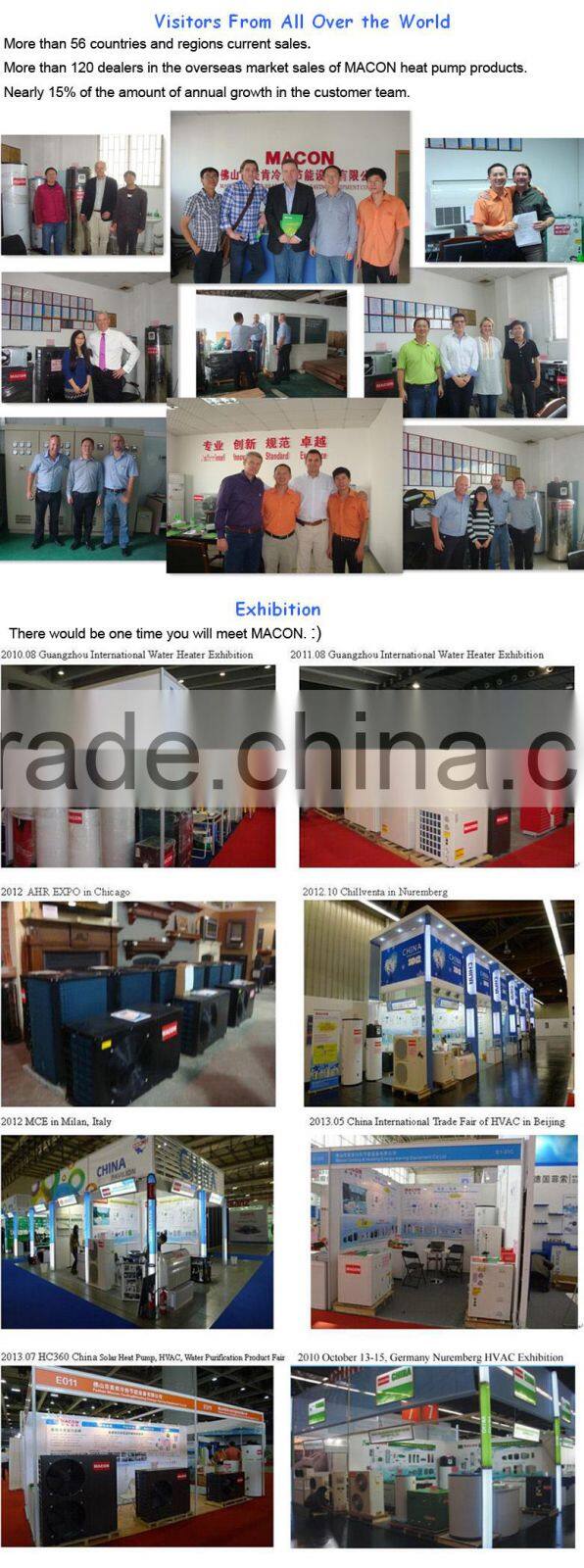 Macon wall mounted home dehumidifier 220V use with heat pump