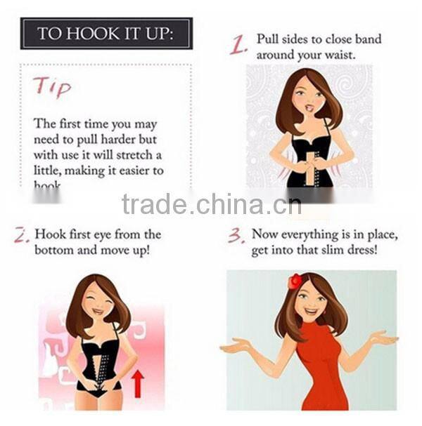 Factory supplier latex waist cincher/steel boned corset/corset waist trainers