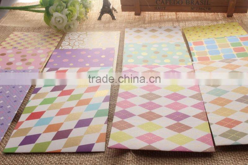 Custom Color Printed Cheap Paper Designer Wedding Money Envelope