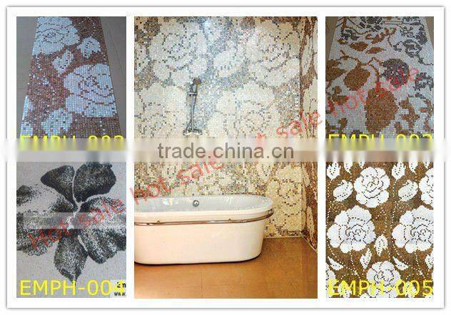 China freshwater river shell mosaic painting wall tile - hot sale wall tile