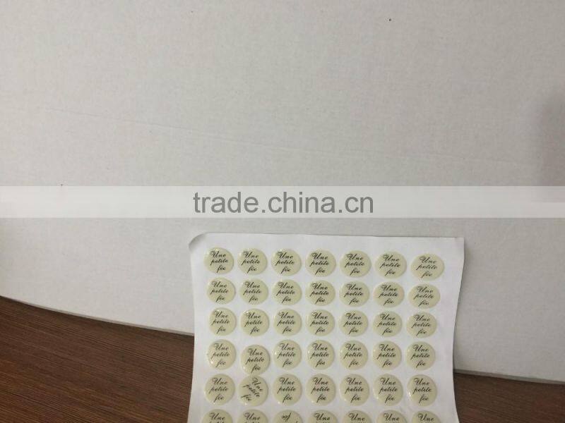 Printing wall round shape stickers with letters