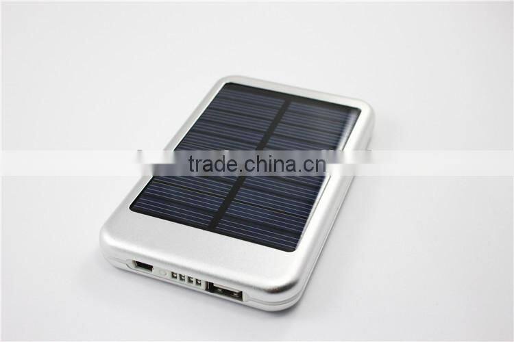 Portable universal solar charger, factory outlet price solar phone charger, green energy solar power bank