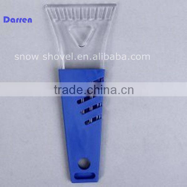 Snow Cleaning Shovel Spade Kit for Cars (Blue and Transparent)