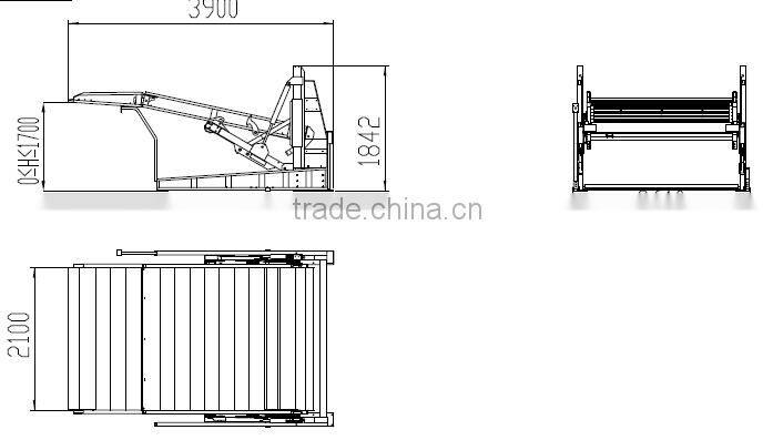 2 post 2cars parking lift system