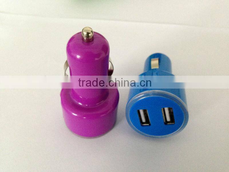 Blue LED Electric Car Charger For Iphone5 / Ipad/ Samsung Galaxy