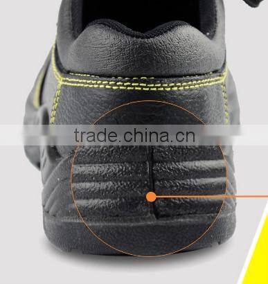 100% leather low-cut anti-static steel toecap heel energy absorption safety shoes