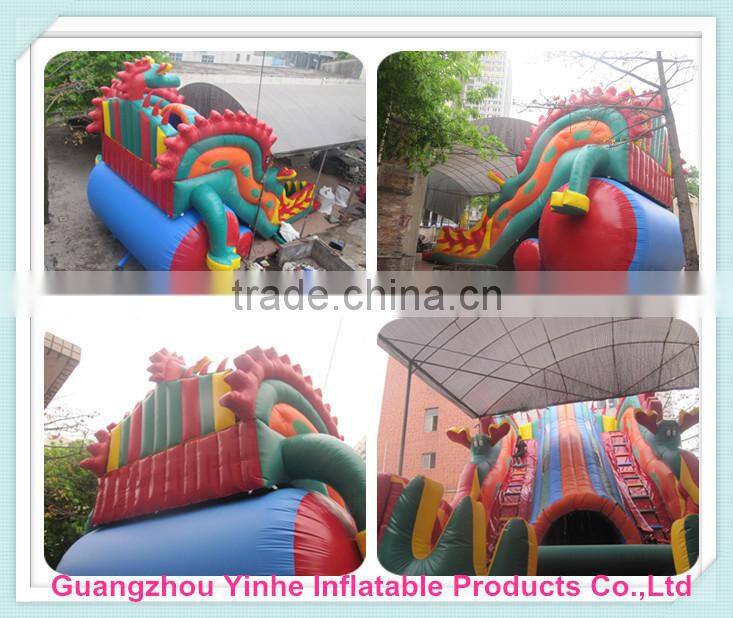 0.55mm pvc tarpaulin commercial grade inflatable slide for adult