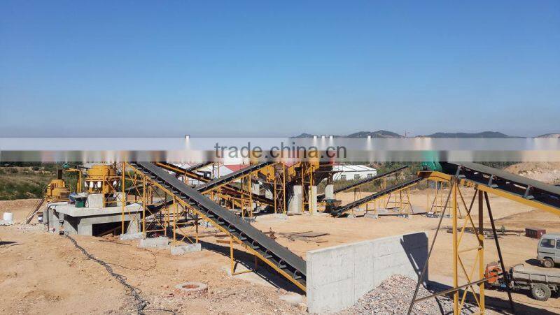 China high efficiency complete kyanite stone crusher plant for sale