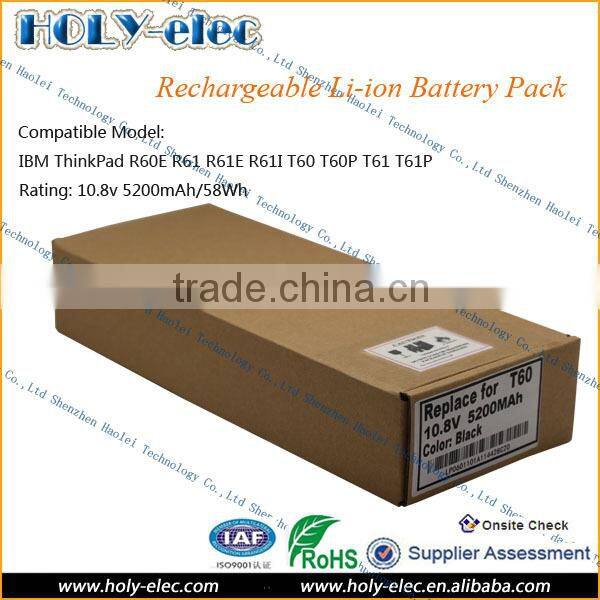 Grand A 6 Cells Battery For IBM ThinkPad Laptop R60E R61 R61E R61I T60 T60P T61 T61P