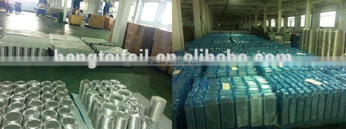 Disposable aluminum foil container