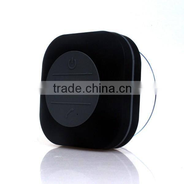 Good Stereo Mic Mobile Bluetooth Waterproof Speaker with Suction Cup 2015