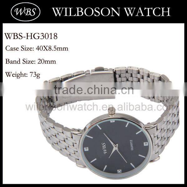 Quartz stainless steel case back trend design quartz watch