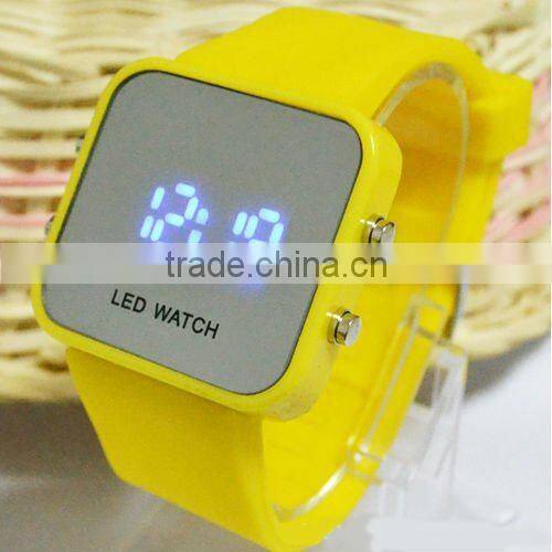 Hot sale Silicone digital LED colorful watch(SW-037)
