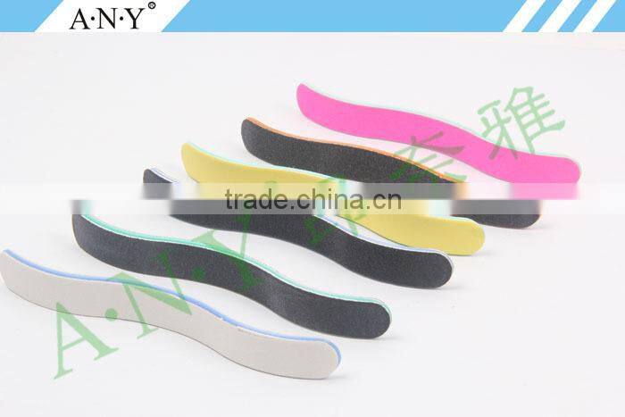Professional Nail Art Polishing Tools Harbor Bridge Shape Paper Zebra Nails FIles
