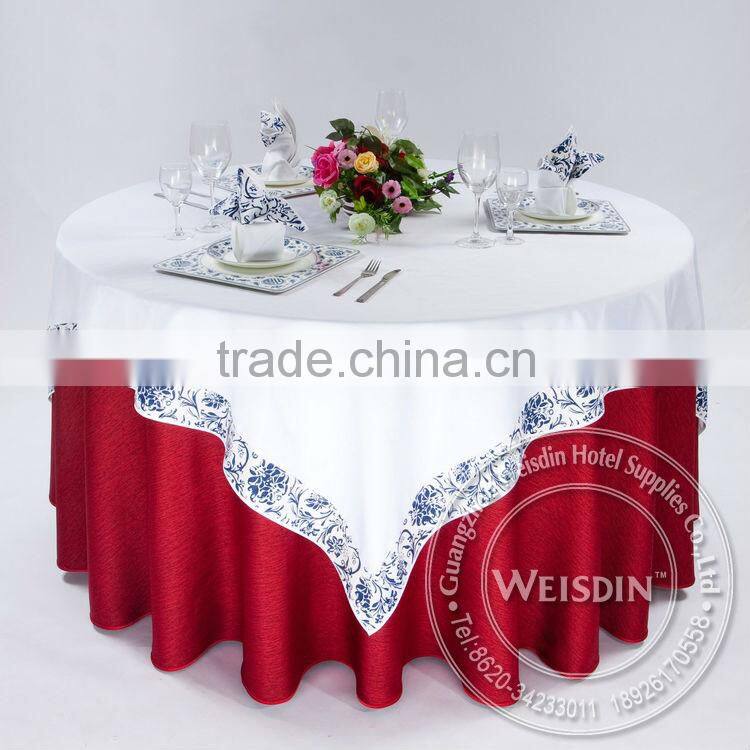 2014 polyester table cloth for wedding and hotel