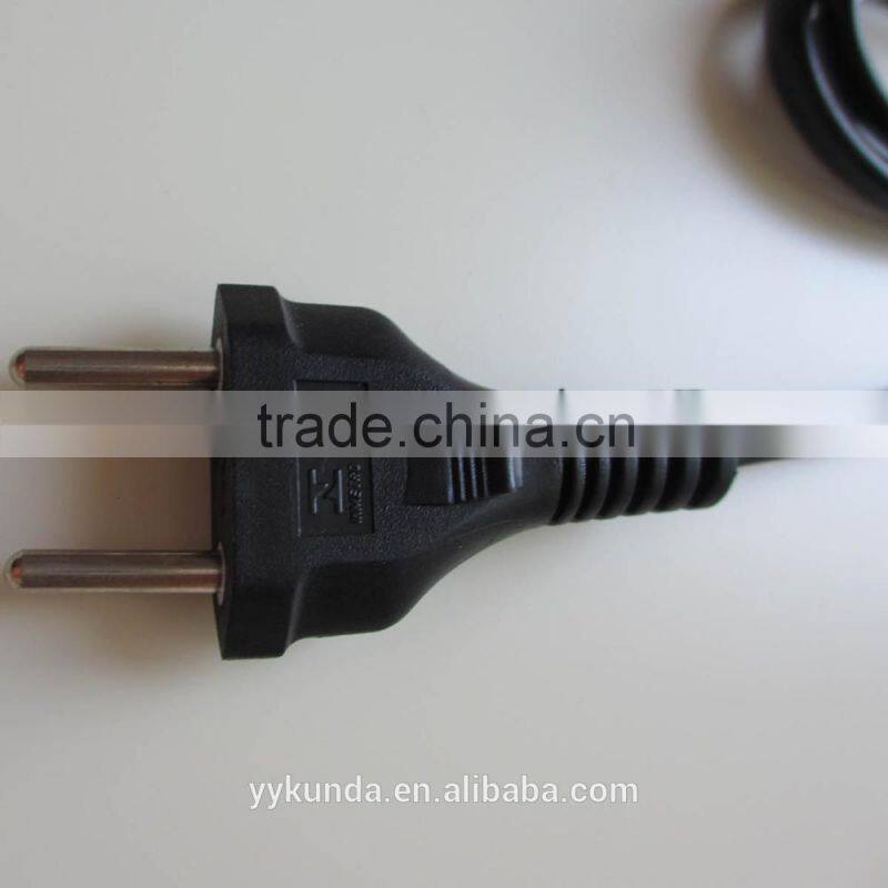 INMETRO approved 2.5A 2 pin 60227IEC52 0.75mm brazil power cord