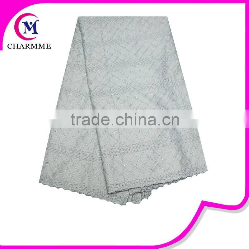 African high quality dry lace for men 100% cotton swiss voile lace fabric