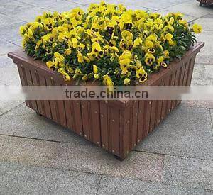 Alibaba China Wood Plastic WPC Plant Pot Wholesale