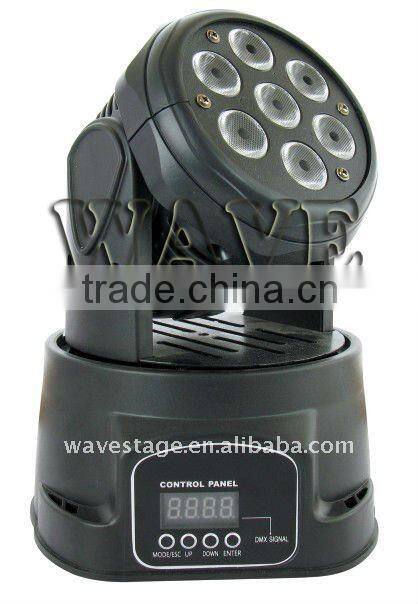 Hot 7 pcs 4 in 1 10w rgbw studio lights in guangzhou ( WLEDM-17) moving lights
