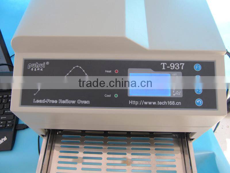 desktop reflow oven, lead free soldering machine, puhui t-937,