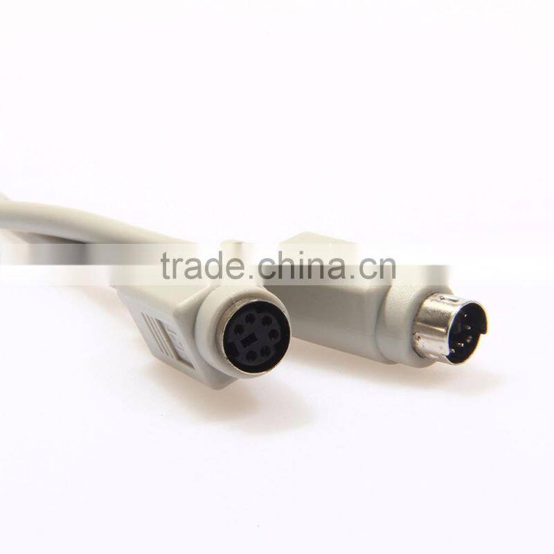 2.5m Wholesale 6pin Keyboard mouse Extension Cable male to female