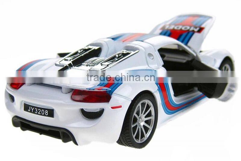 1:32scale open door car toy with sounds and lights