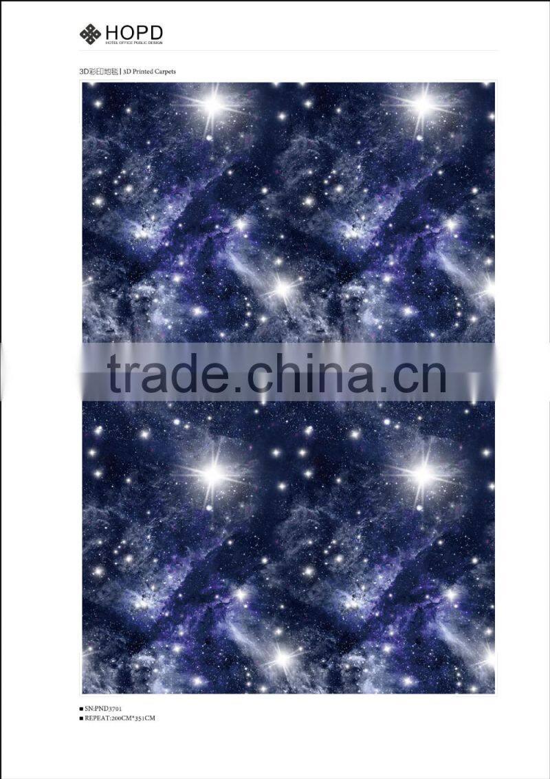 Amazing galaxy pattern 3D printed Carpet for apartment, decoration