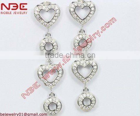 Fashion cheap 925 silver hook earrings jewelry,low price good quality cz jewellery,AAA grade cubic zirconia silver drop earrings