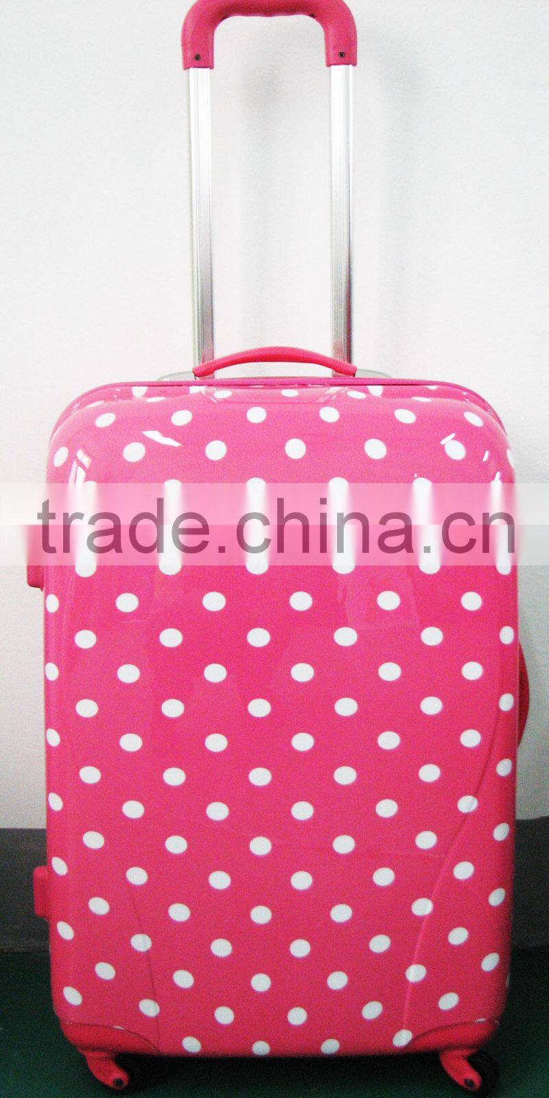 Business Quality Vintage ABS+PC Bright colorful trolley luggage set
