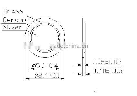 FT-8.0T-7.0A1 8mm mini size piezo electric Ceramic Element (FBELE)