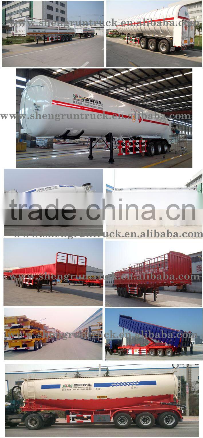 28-60CBM Cement Tank Trailer For Bulk Cement Transporters