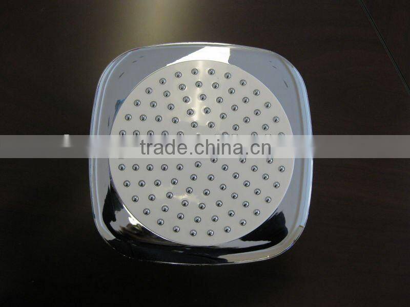 white square round rain shower head set