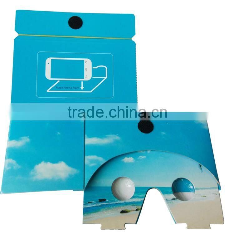 Cheap Google Cardboard VR One-Piece for 3d Glasses Virtual Reality Glasses OEM Brand Custom Christmas Gift Product Promontion