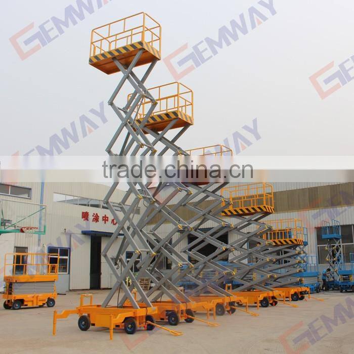 14m Mobile vertical hydraulic man lift
