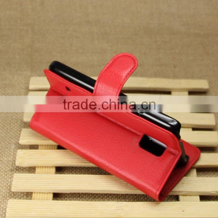 Wholesale Folio Stand Case for Samsung Galaxy S5 mini PU Leather Flip Cover with Wallet