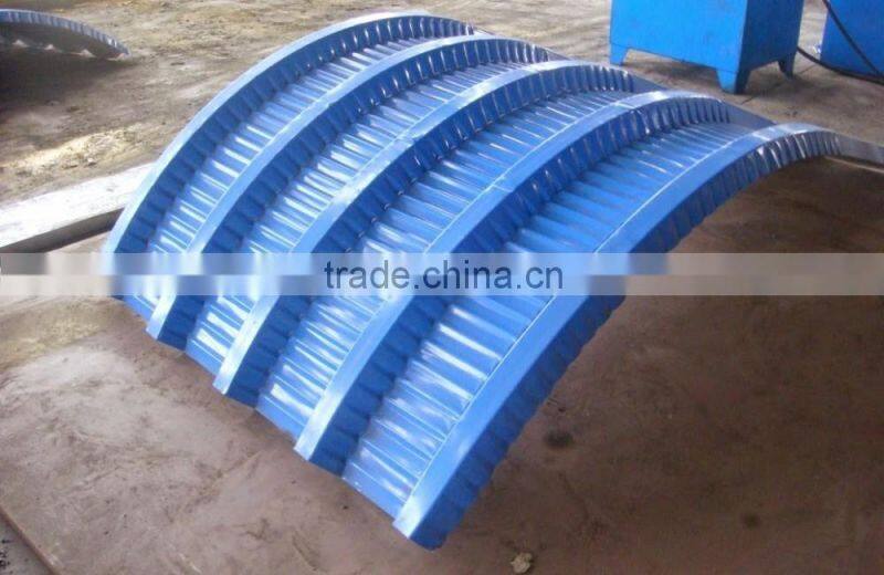 Round Metal Sheet Roof Roller Roof Sheet Crimped Tile Making Machine , Metal Roof Panel Bend Machine