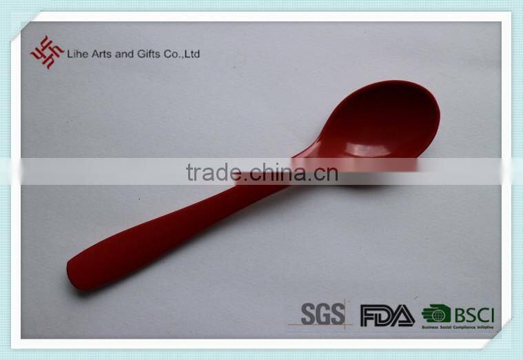 Plastic 100 percent melamine baby training spoon