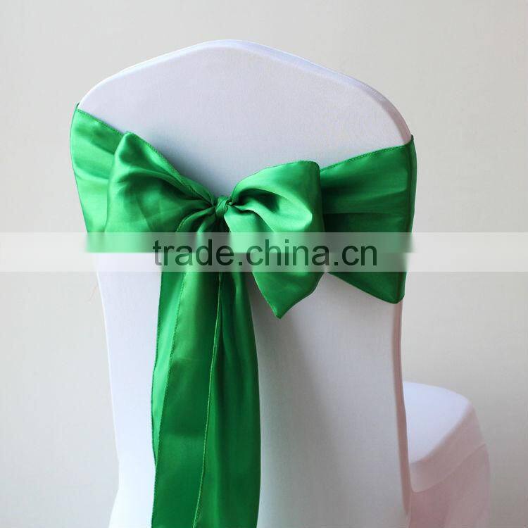Factory Sell Satin Chair Sash 18*275CM/Satin Chair Cover Sashes For Wedding and Banquet