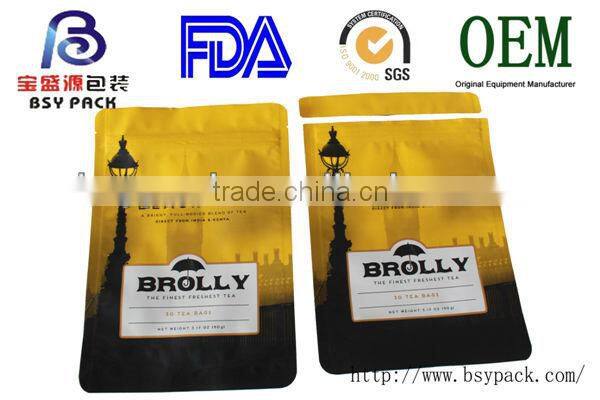 selling well all over the world laser easy tear 3 side seal zipper cooked meat pack bag export with congelado 20C